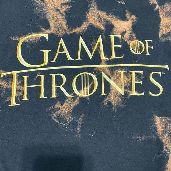 Game of Thrones Acid Wash T-Shirt Black Medium - Picture 7 of 7